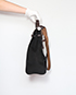 Herbag Zip 39 Canvas Toile/Veau Hunter Leather in Black/Ebene, side view